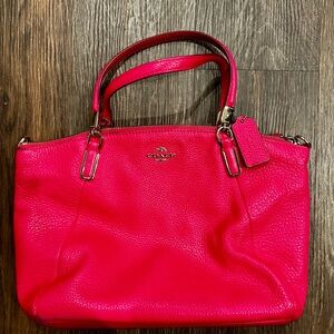 Pink Leather Coach Purse